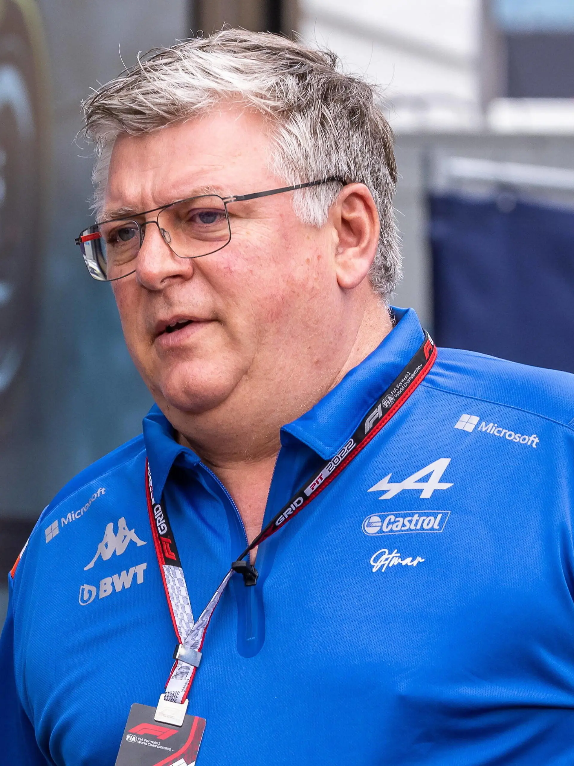  09.07.2022, Red Bull Ring, Spielberg, AUT, FIA, Formel 1, Grosser Preis von Österreich, Freies Training, im Bild Otmar Szafnauer Teamchef Alpine // Otmar Szafnauer Team Principal Alpine during the training for the Austrian FIA Formula One Grand Prix at the Red Bull Ring in Spielberg, Austria on 2022/07/09. / Expa Spielberg *** 09 07 2022, Red Bull Ring, Spielberg, AUT, FIA, Formula One, Austrian Grand Prix, Free Practice, in picture Otmar Szafnauer Team Principal Alpine during the training for the Austrian FIA Formula One Grand Prix at the Red Bull Ring in Spielberg, Austria on 2022 07 09 Expa Spielberg PUBLICATIONxNOTxINxAUTxRUSxPOL EP_gro