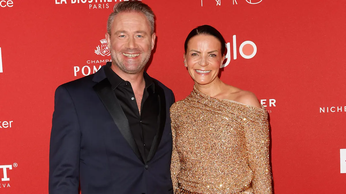 GRASSAU, GERMANY - APRIL 13: Sascha Schmitz (Sasha) and Julia Röntgen attend the 2024 Spa Awards Gala Dinner at Das Achental on April 13, 2024 in Grassau, Germany. (Photo by Franziska Krug/Getty Images for Ad Alliance)