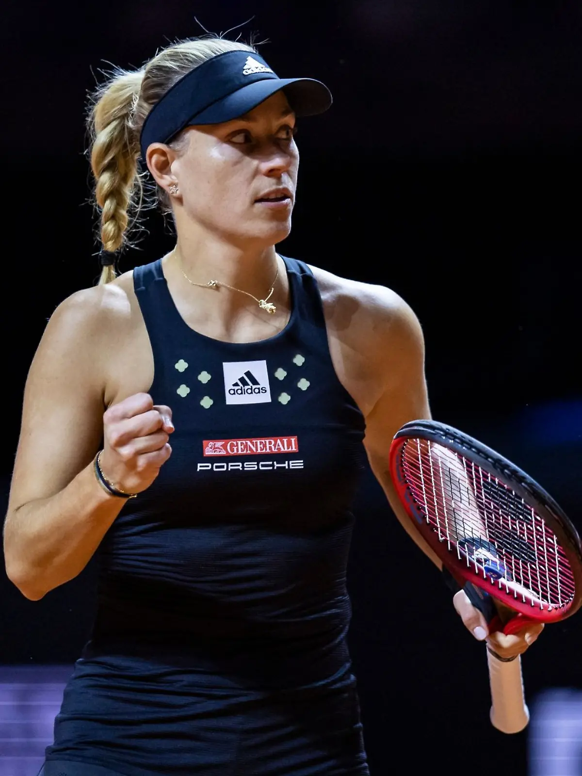 Angelique Kerber reagiert im Spiel.