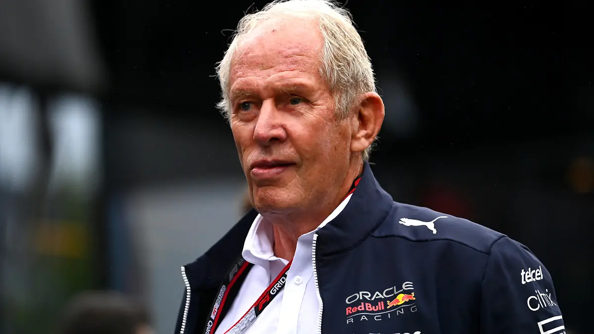 SPA, BELGIUM - AUGUST 26: Red Bull Racing Team Consultant Dr Helmut Marko walks in the Paddock prior to practice ahead of the F1 Grand Prix of Belgium at Circuit de Spa-Francorchamps on August 26, 2022 in Spa, Belgium. (Photo by Dan Mullan/Getty Images)