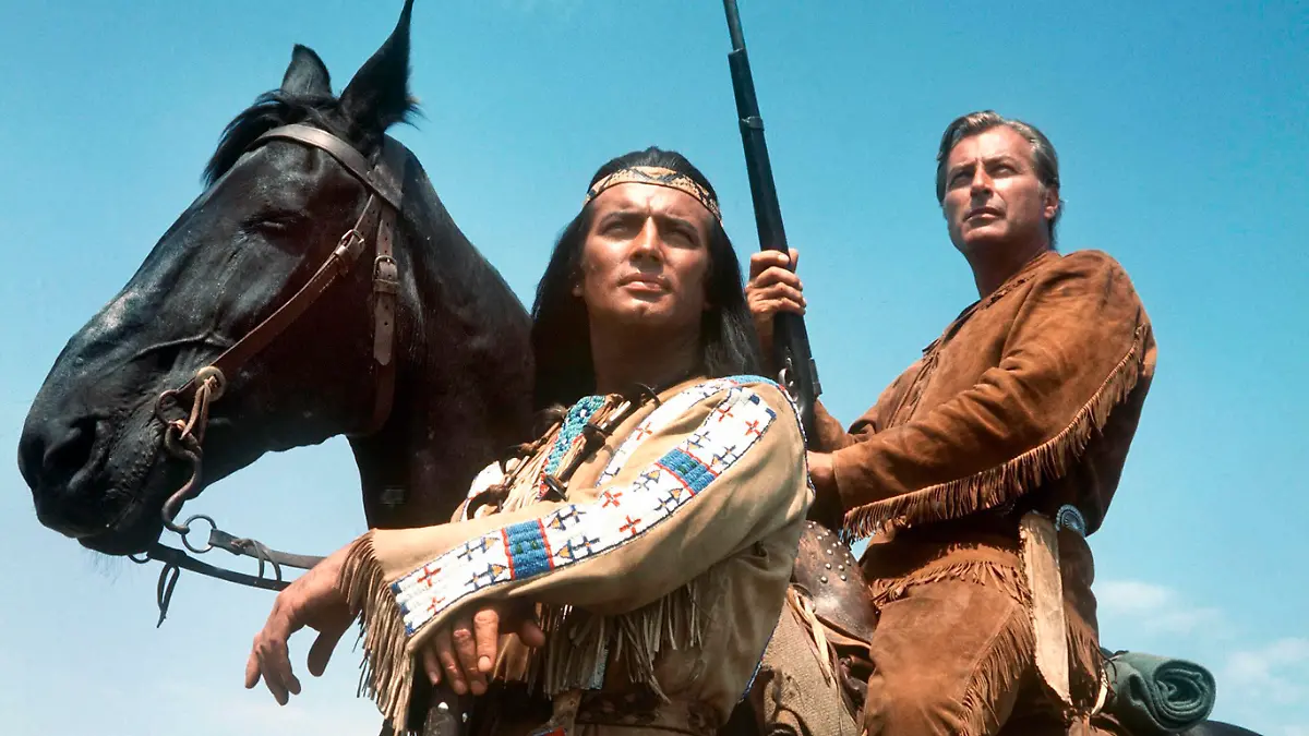 Winnetou et le tresor de la vallee de la mort Winnetou und Shatterhand im Tal der Toten 1968 Real Harald Reini Lex Barker Pierre Brice. Collection Christophel Central Cinema Company Film / Jadran Film PUBLICATIONxINxGERxSUIxAUTxONLY Winnetou et le tresor de la vallee de la mort 1968_001 NUR REDAKTIONELLE NUTZUNG & REDAKTIONELLE BUCHCOVER NUR IM KONTEXT DER FILMBERICHTERSTATTUNG