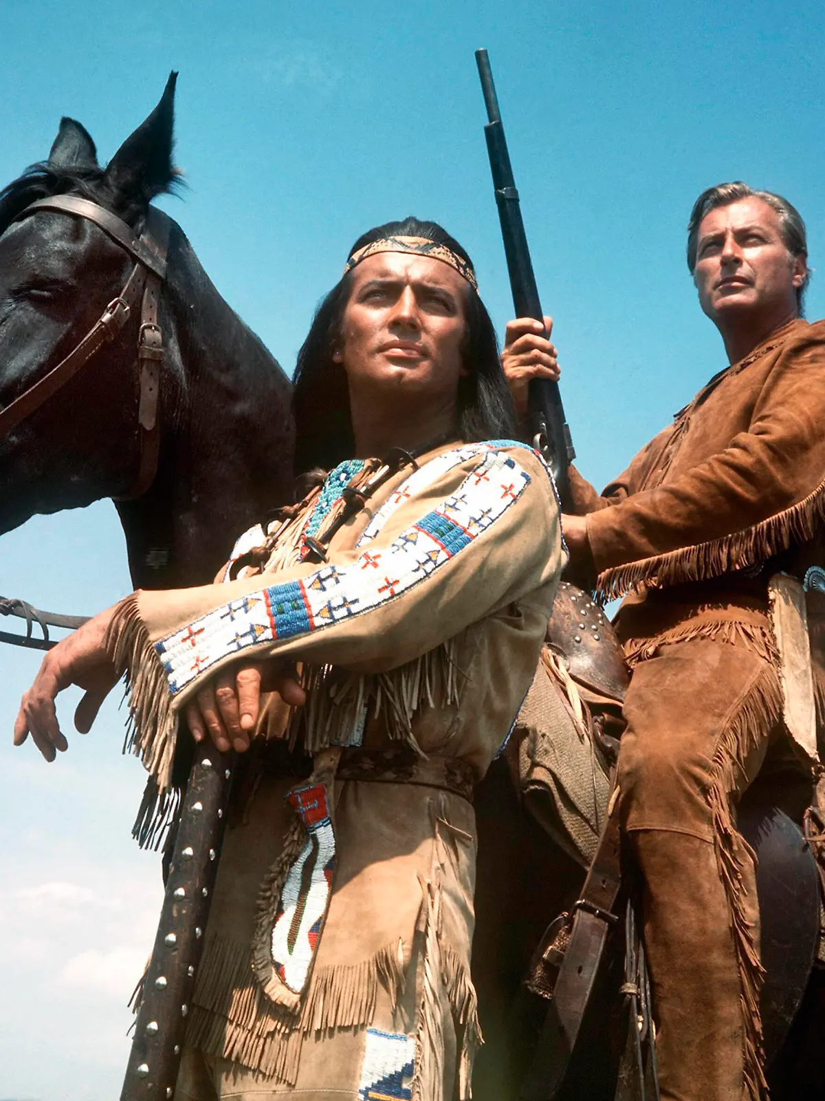 Winnetou et le tresor de la vallee de la mort Winnetou und Shatterhand im Tal der Toten 1968 Real Harald Reini Lex Barker Pierre Brice. Collection Christophel Central Cinema Company Film / Jadran Film PUBLICATIONxINxGERxSUIxAUTxONLY Winnetou et le tresor de la vallee de la mort 1968_001 NUR REDAKTIONELLE NUTZUNG & REDAKTIONELLE BUCHCOVER NUR IM KONTEXT DER FILMBERICHTERSTATTUNG 