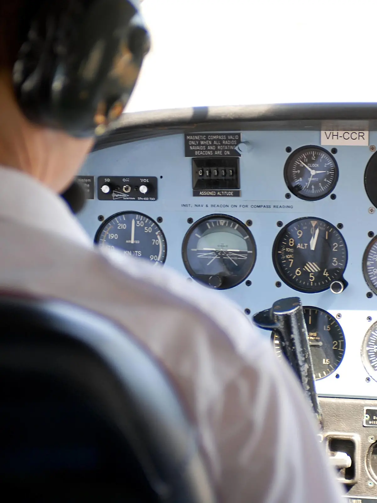 Flugzeugpilot mit Cockpit | pilot with cockpit | Verwendung weltweit