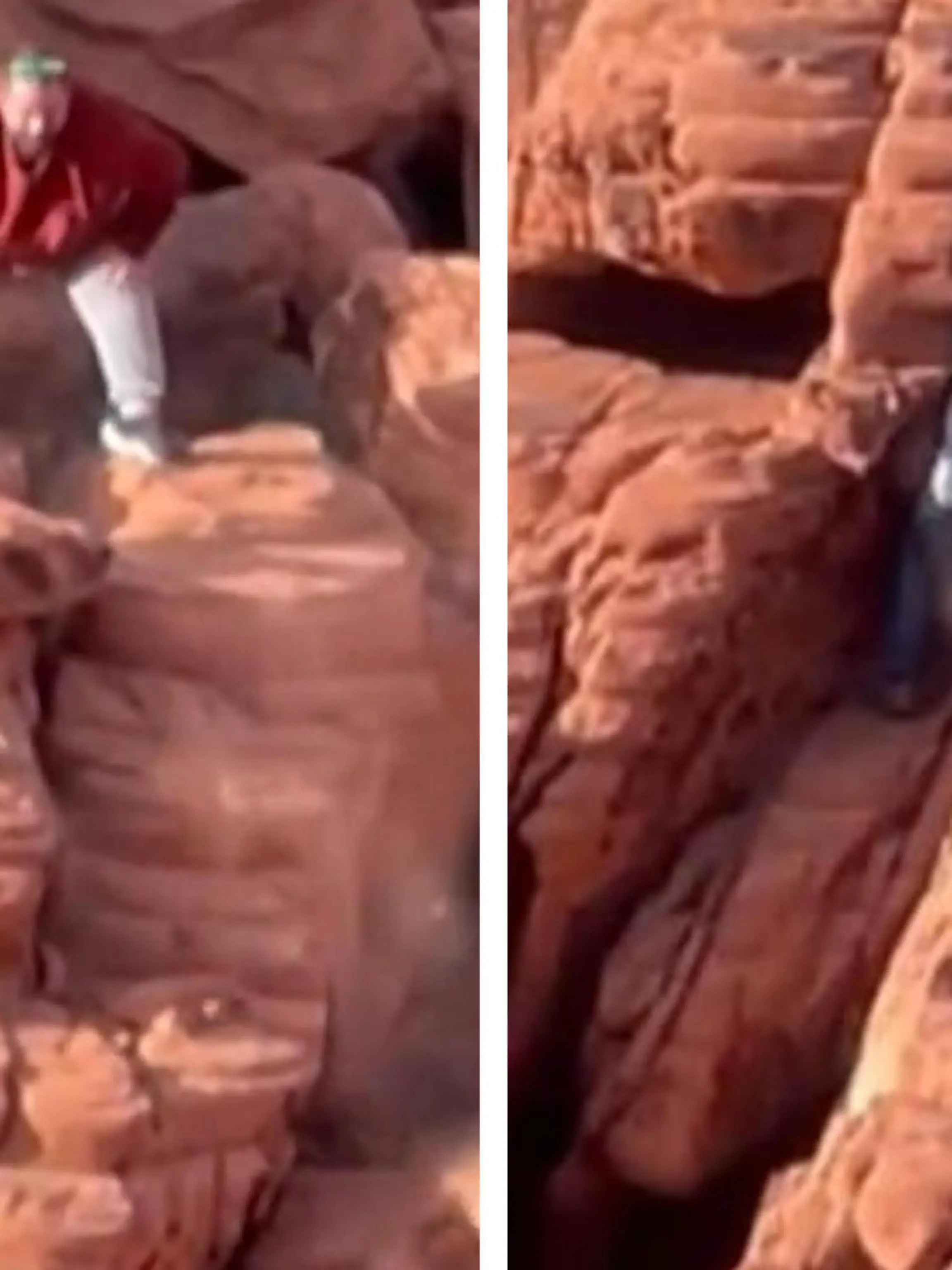 In Nevada zerstören Touristen mutwillig einen Felsen. Mit welchen Konsequenzen sie nun rechnen müsse, seht ihr im Video.
