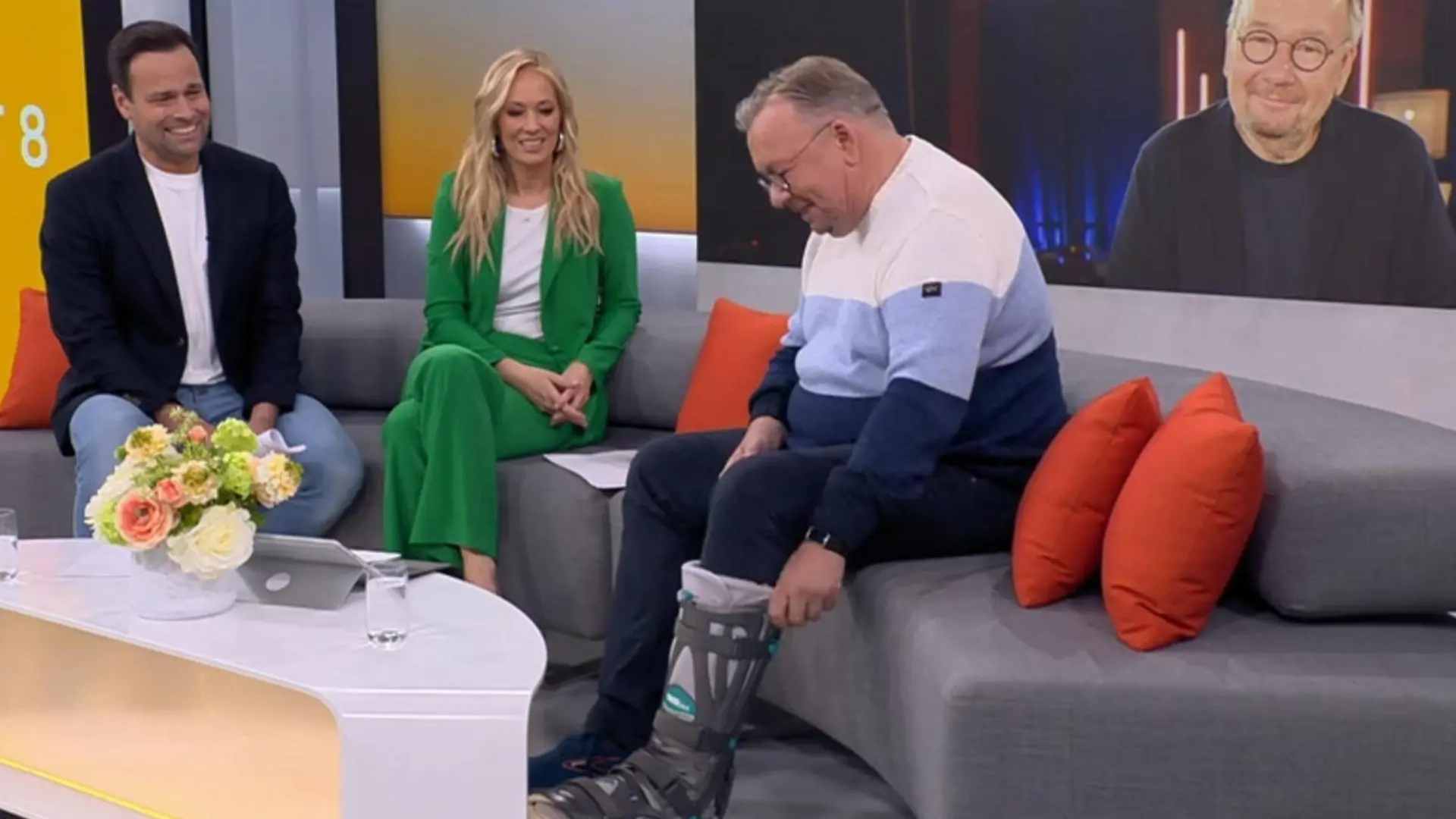 Bernd Stelter hat sich die Achillessehne gerissen Challenge unterbrochen