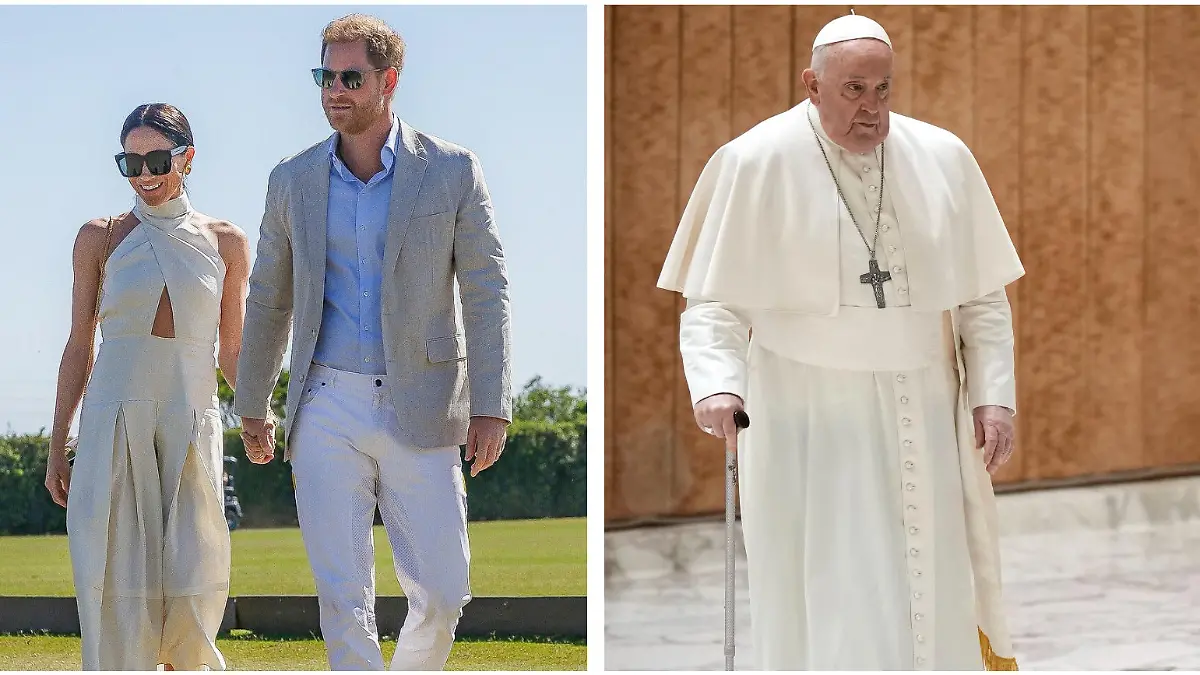 Herzogin Meghan, Prinz Harry und Papst Franziskus