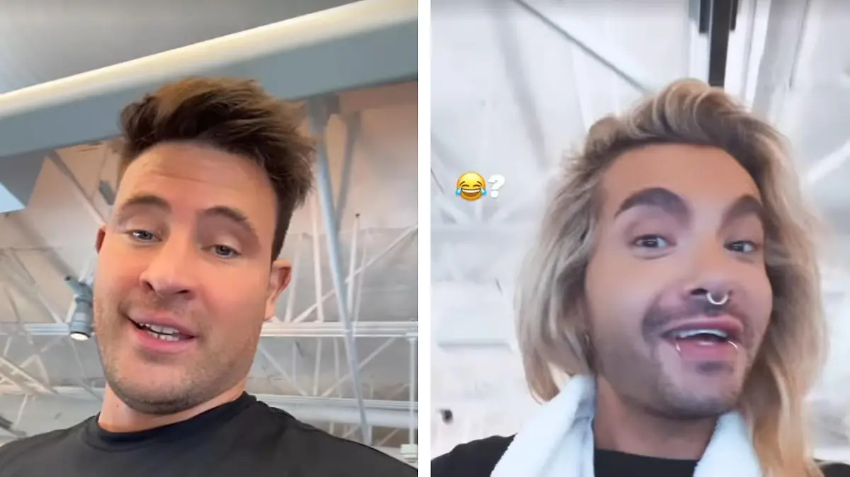 Männermodel Marc Eggers bekommt offenbar selbst Sportmuffel Bill Kaulitz ins Fitnessstudio.