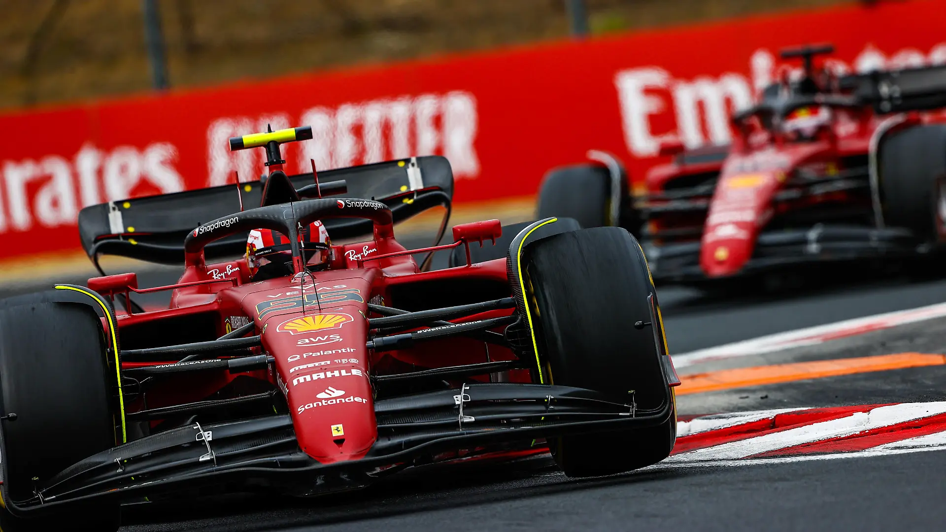 Formula 1 2022: Hungarian GP HUNGARORING, HUNGARY - JULY 31: Carlos Sainz, Ferrari F1-75 during the Hungarian GP at Hungaroring on Sunday July 31, 2022 in Budapest, Hungary. Photo by Andy Hone / LAT Images Images PUBLICATIONxINxGERxSUIxAUTxHUNxONLY GP2213_082648_ONZ3725