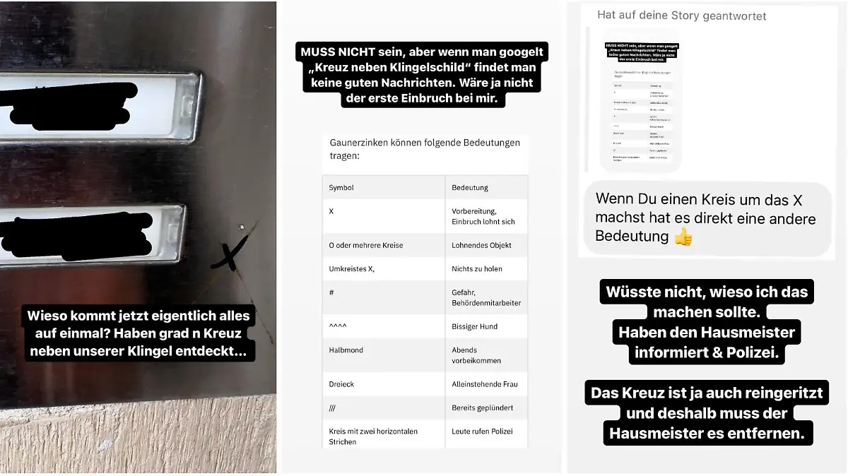 Gaunerzinken neben der Türklingel? Anne Wünsche macht sich Sorgen