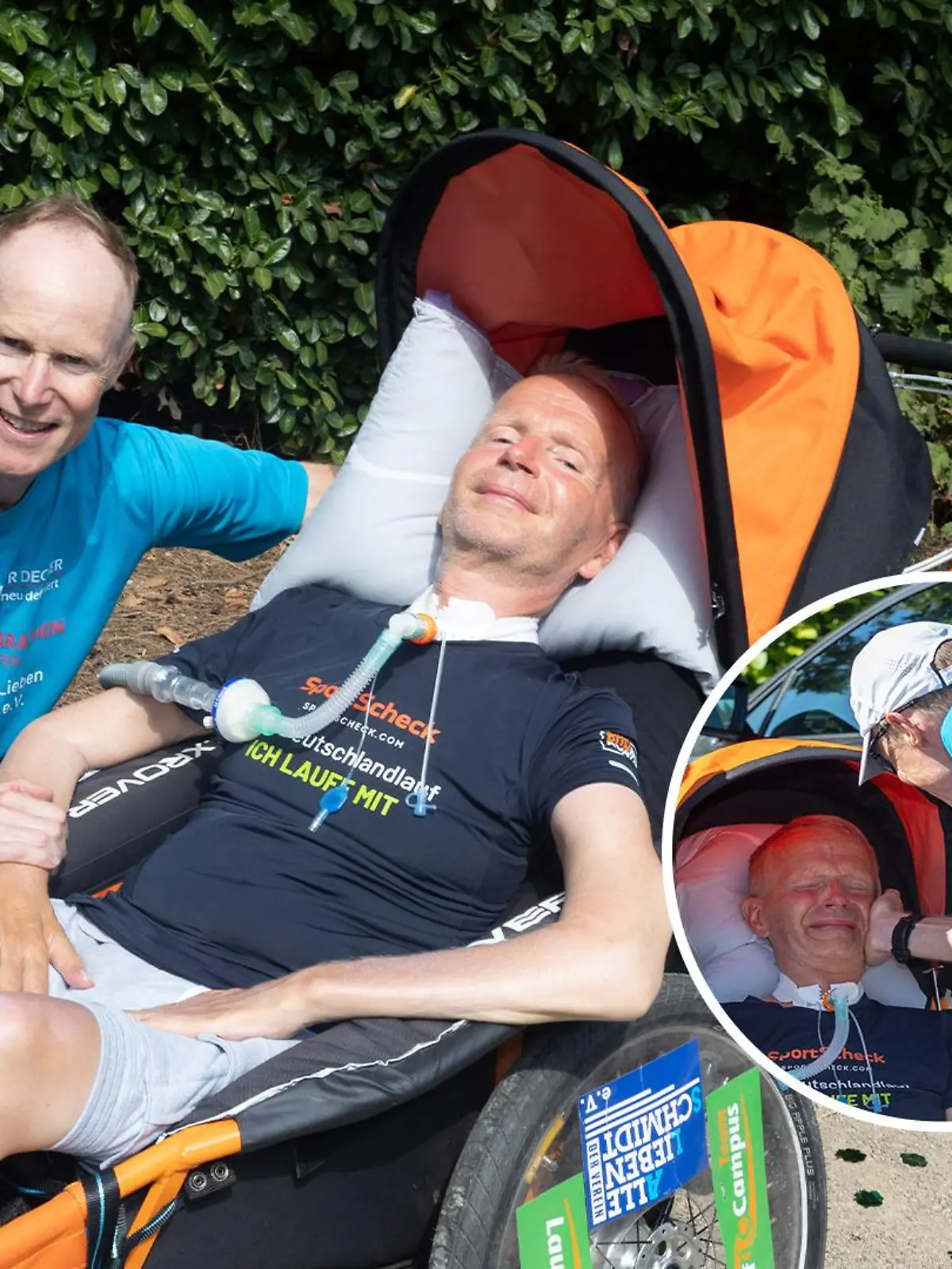 Andreas Butz mit Bruno Schmidt.