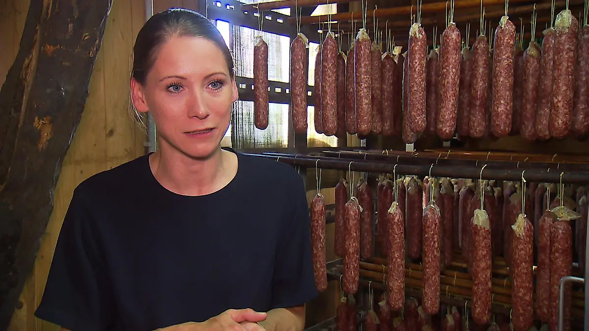 Katharina Koch, Inhaberin der Fleischerei Koch in Kassel-Calden.