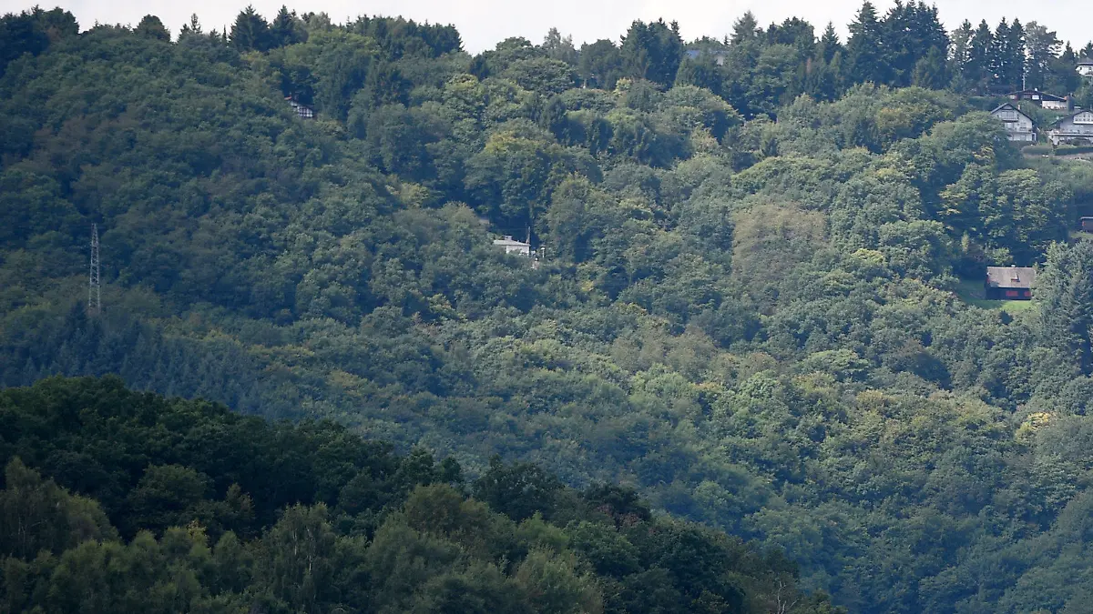 Wassersportler bewegen sich 03.09.2017 über den Rursee im Nationalpark Eifel (Nordrhein-Westfalen). Foto: Rainer Jensen/dpa +++(c) dpa - Bildfunk+++