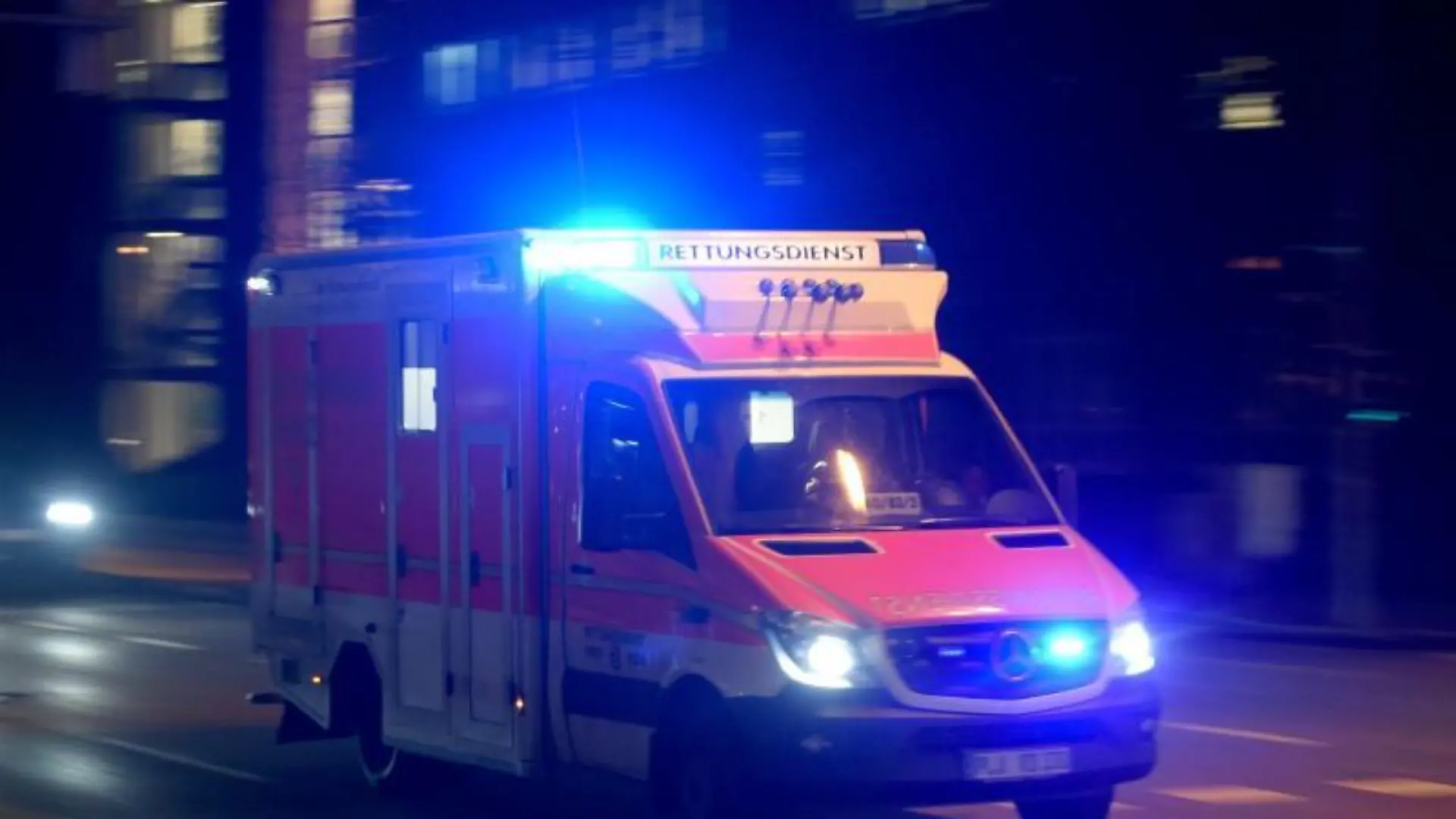 Ein Rettungswagen im Einsatz