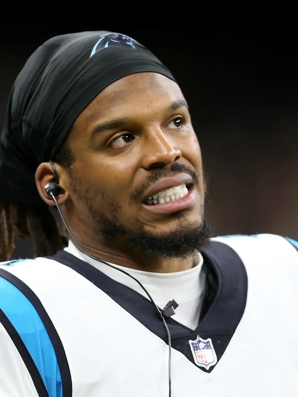 NFL, American Football Herren, USA Carolina Panthers at New Orleans Saints, Jan 2, 2022 New Orleans, Louisiana, USA Carolina Panthers quarterback Cam Newton 1 on the sidelines in the second quarter against the New Orleans Saints at the Caesars Superdome. Mandatory Credit: Chuck Cook-USA TODAY Sports, 02.01.2022 16:38:55, 17464721, New Orleans Saints, NFL, Cam Newton, Carolina Panthers PUBLICATIONxINxGERxSUIxAUTxONLY Copyright: xChuckxCookx 17464721