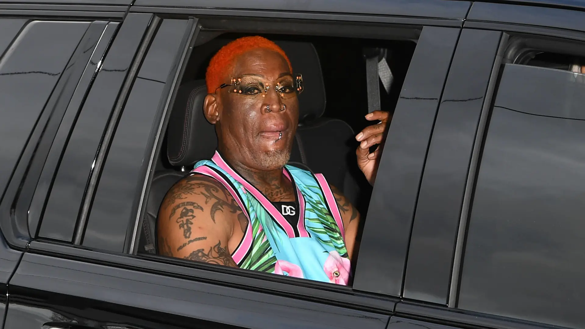 FORT LAUDERDALE FL - AUGUST 12: Dennis Rodman hosts the launch party for ManTFup products at SALT7 Restaurant on August 12, 2021 in Fort Lauderdale, Florida. PUBLICATIONxNOTxINxUSA Copyright: xmpi04/MediaPunchx 