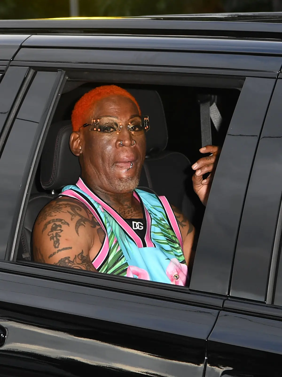 FORT LAUDERDALE FL - AUGUST 12: Dennis Rodman hosts the launch party for ManTFup products at SALT7 Restaurant on August 12, 2021 in Fort Lauderdale, Florida. PUBLICATIONxNOTxINxUSA Copyright: xmpi04/MediaPunchx 