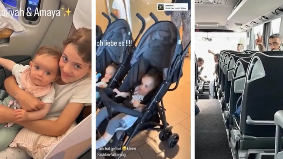 Bushidos Familie auf Reisen