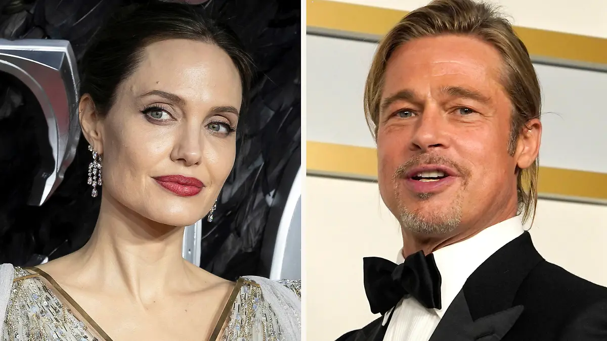 In this combination photo, Angelina Jolie, left, arrives at the European Premiere of "Maleficent Mistress of Evil" in central London on Oct. 9, 2019, and Brad Pitt poses in the press room at the Oscars on April 25, 2021, in Los Angeles. A California appeals court on Friday, July 23, 2021, disqualified a private judge being used by Angelina Jolie and Brad Pitt in their divorce case, handing Jolie a major victory. The 2nd District Court of Appeal agreed with Jolie that Judge John Ouderkirk didn't sufficiently disclose business relationships with Pitt's attorneys. The decision means that the custody fight over the couple's five minor children, which was nearing an end, could be starting over. (AP Photo)