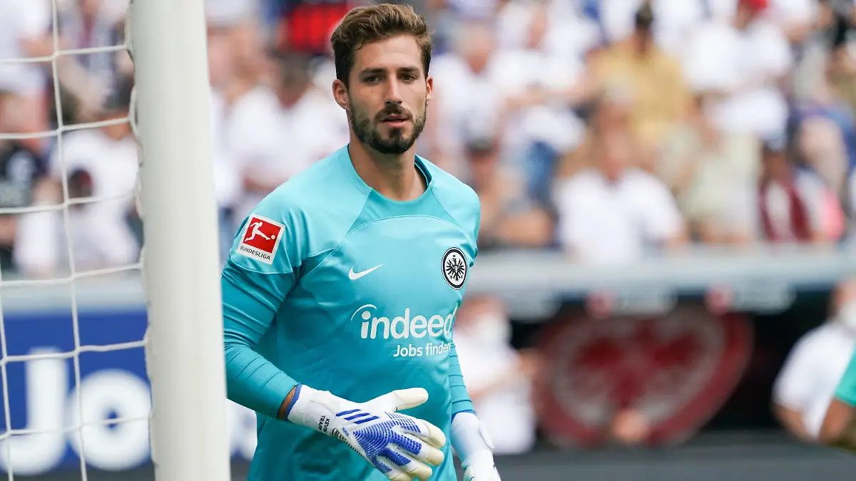  Torwart Kevin Trapp Eintracht Frankfurt - Frankfurt 21.08.2022: Eintracht Frankfurt vs. 1. FC Koeln, Deutsche Bank Park, 3. Spieltag Bundesliga *** Goalkeeper Kevin Trapp Eintracht Frankfurt Frankfurt 21 08 2022 Eintracht Frankfurt vs 1 FC Koeln, Deutsche Bank Park, 3 Matchday Bundesliga