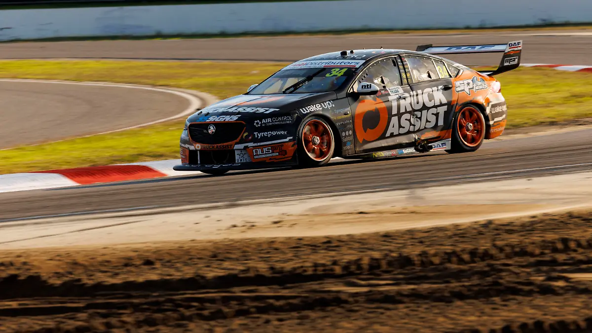 1st May 2022: Wanneroo Raceway, Perth, Western Australia; 2022 Bunnings Trade Perth Supecars motor racing: Number 34 Truck Assist Racing car driven by Jack Le Brocq during race 12 at the Perth Supercars