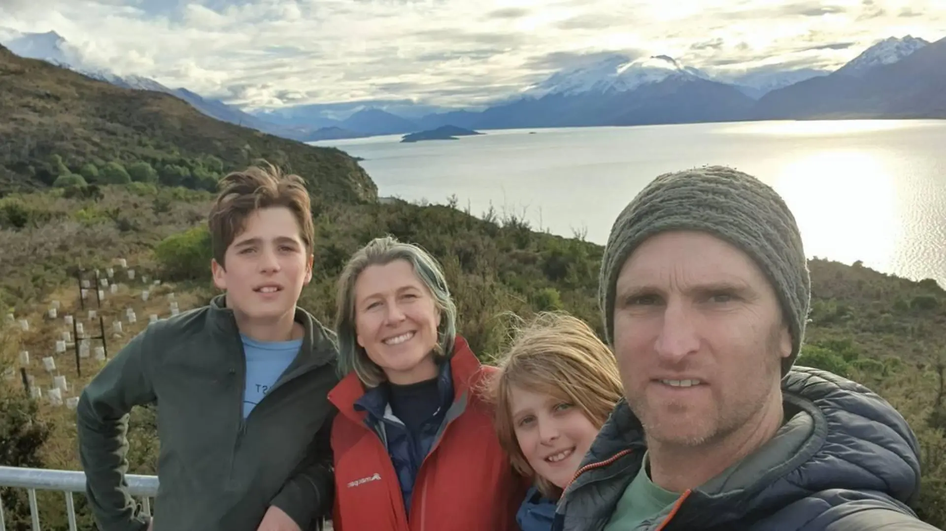 Meeresbiologe Phil Ross mit seiner Familie