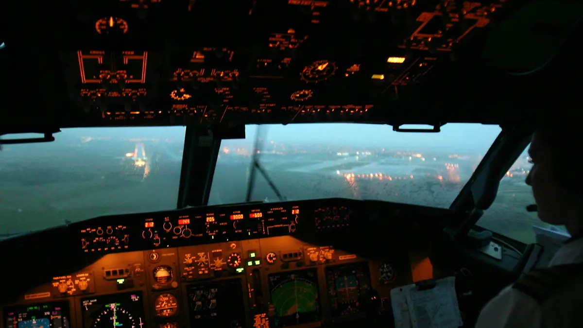 pilote and co pilote in a boeing 737