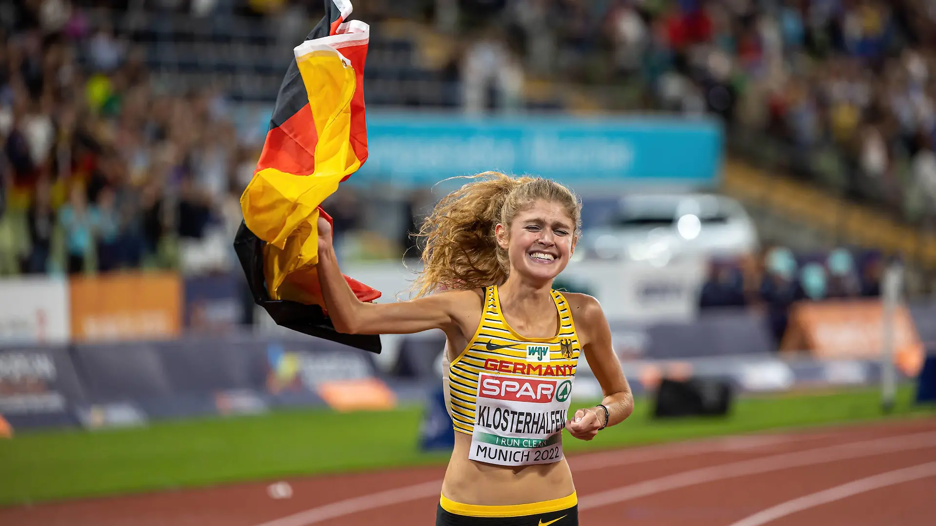 European Championships Munich22 Leichtathletik, 18.08.2022 Konstanze Klosterhalfen GER European Championships Munich22 im Olympiastadion in Muenchen am 18.08.2022, Bayern. *** European Championships Munich22 Athletics, 18 08 2022 Konstanze Klosterhalfen GER European Championships Munich22 at the Olympic Stadium in Munich on 18 08 2022, Bavaria Copyright: xBEAUTIFULxSPORTS/KJPetersx