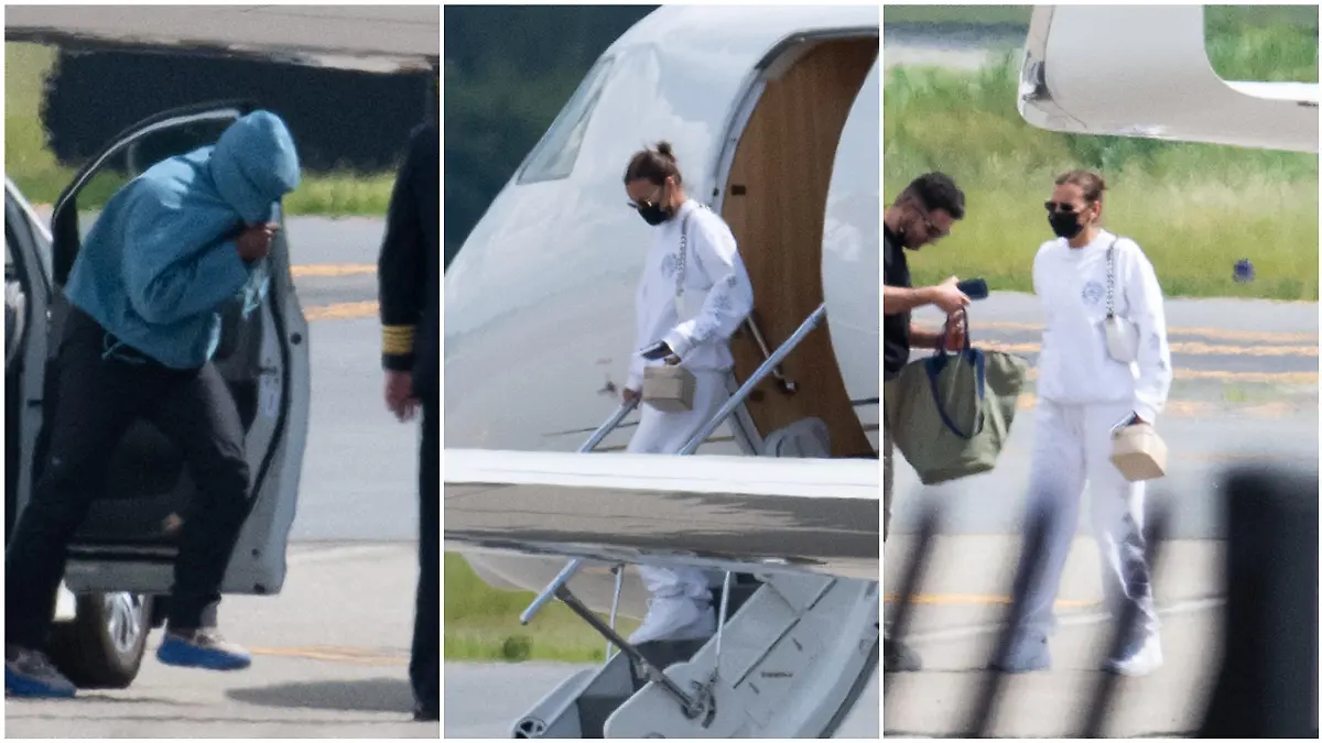 Kanye West und Irina Shayk bei der Ankunft in New York nach ihrem Liebes-Trip in Frankreich