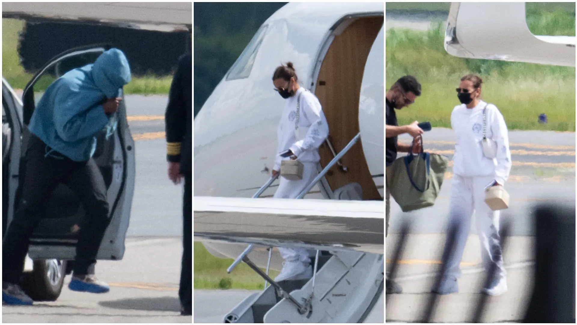 Kanye West und Irina Shayk bei der Ankunft in New York nach ihrem Liebes-Trip in Frankreich
