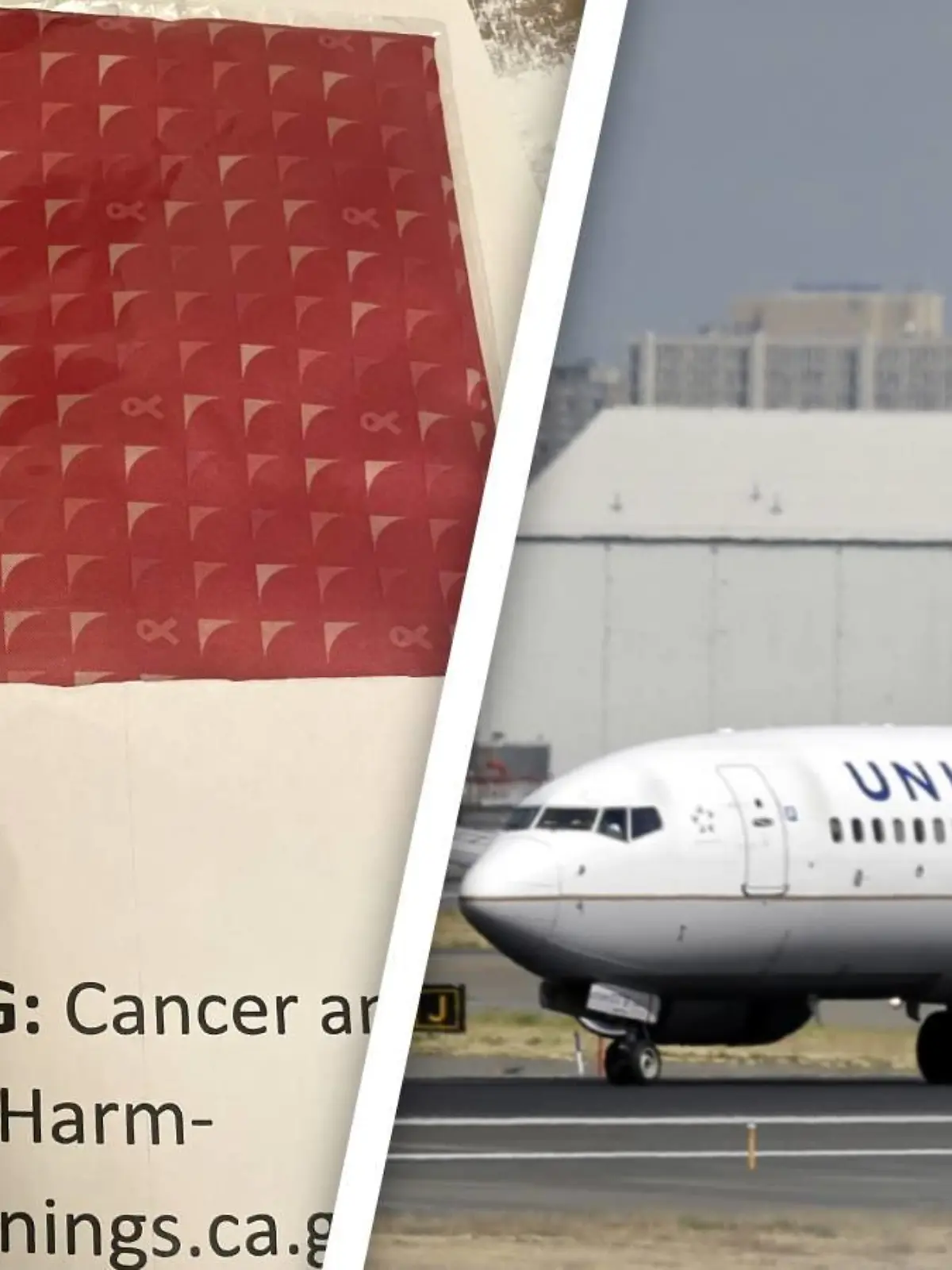 Eine Warnung ziert die neuen Halstücher der United-Airlines-Mitarbeiter: "Krebs und reproduktiver Schaden"