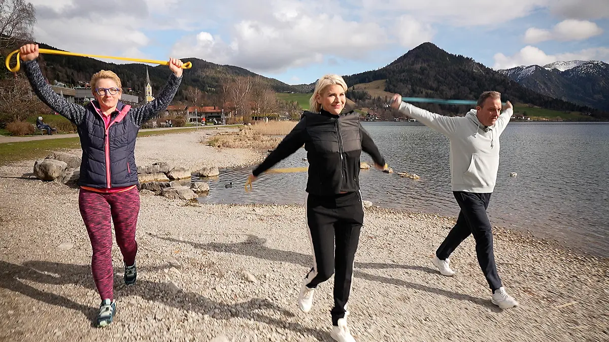 Mini-Workout am See
