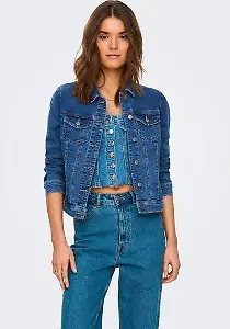 Only-Jeansjacke in mittlerer Waschung