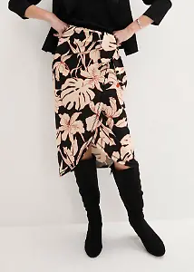 Wickelrock mit floralem Print