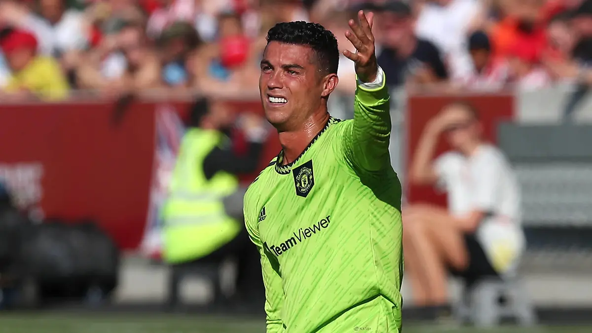  Brentford v Manchester United, ManU 13 August 2022 Premier League Football - Brentford v Manchester United - Cristiano Ronaldo of Manchester United. Photo by Mark Leech. Brentford London UK *** Brentford gegen Manchester United 13. August 2022 Premier League Fußball Brentford gegen Manchester United Cristiano Ronaldo von Manchester United Foto von Mark Leech Brentford London UK PUBLICATIONxINxGERxSUIxAUTxONLY Copyright: xMarkxLeechxOffside