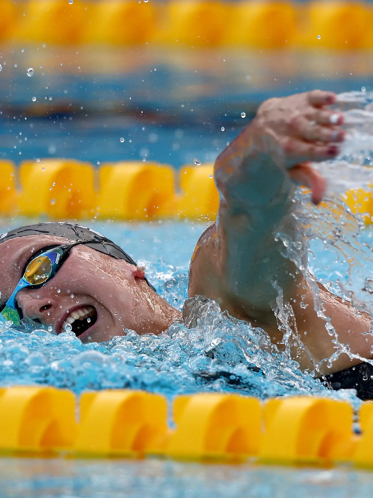 ROME, ITALY - AUGUST 17: Marie Isabel Gose of Germany competes in the Women's 400m Freestyle Final on Day 7 of the European Aquatics Championships Rome 2022 at the Stadio del Nuoto on August 17, 2022 in Rome, Italy. (Photo by Clive Rose/Getty Images)