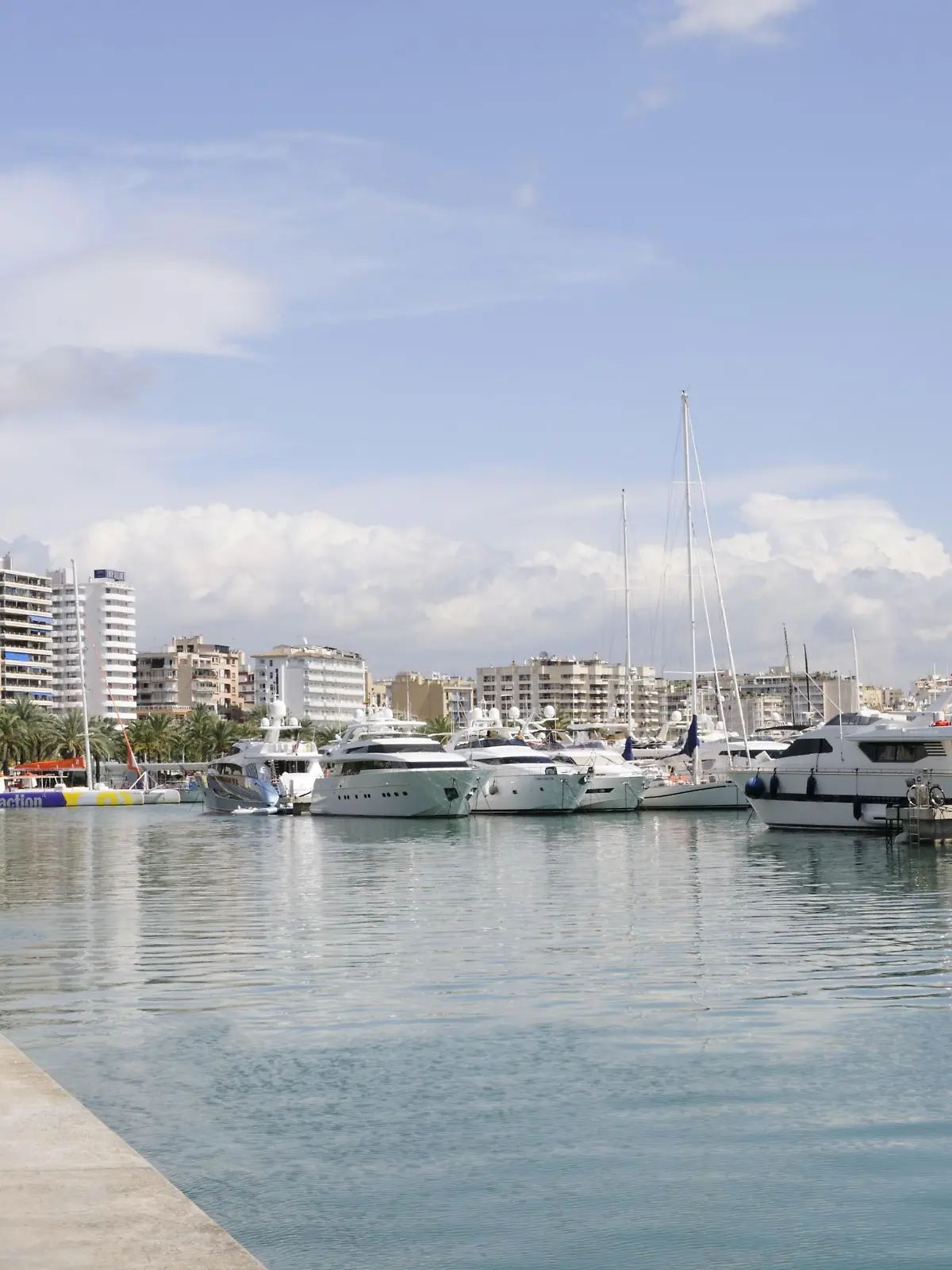Bucht von Palma mit Yachten auf Mallorca, Spanien, Europa | Verwendung weltweit