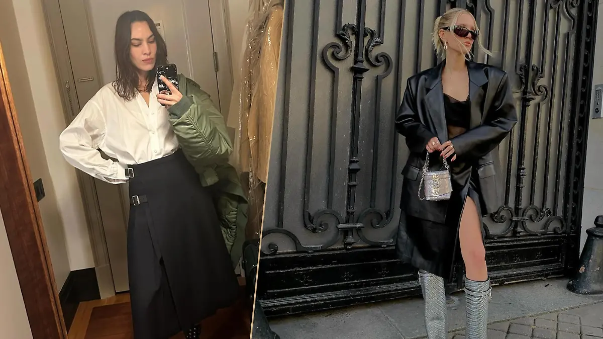 Frauen tragen Wickelrock in elegant und cool.