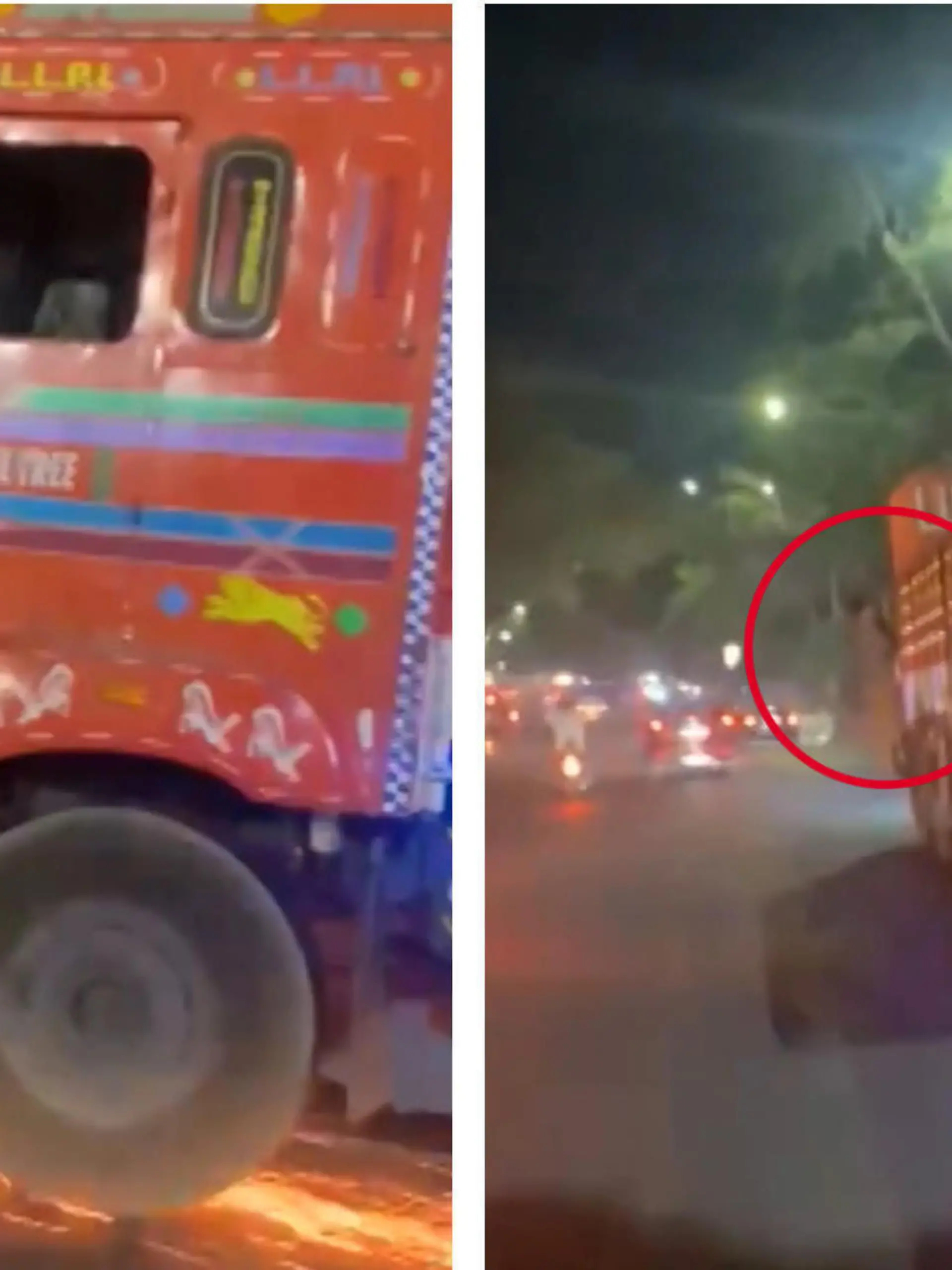 In Hyderabad in Indien sollen ein LKW und ein Roller zusammengestoßen sein. Statt den Unfall zu klären, sei der Lastwagenfahrer einfach weitergefahren. Dann klammert sich der Rollerfahrer namens Majid an die Tür des fahrenden LKWs – doch der hält nicht an.
