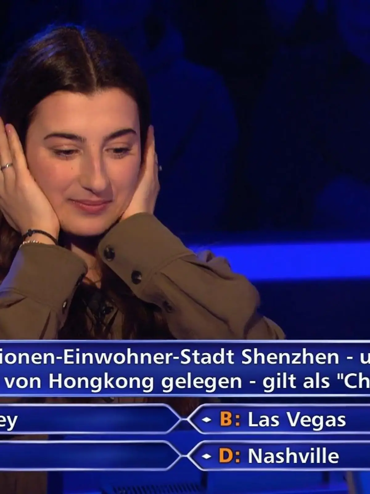 Und nun? Günther Jauchs Kandidatin Alina Schott sitzt bei „Wer wird Millionär?“ regelrecht in der Zwickmühle!