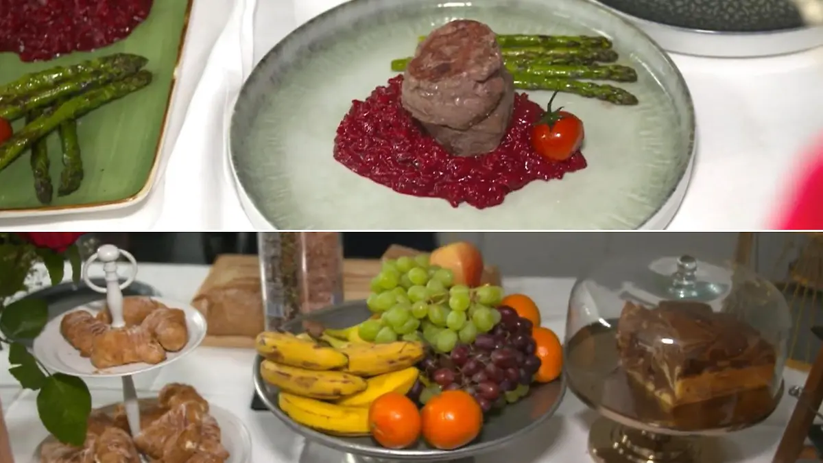 Rote-Bete-Risotto, Rinderfilet, frisches Obst und andere Leckereien - SO ein Catering gibt's nur bei Mario Barth!