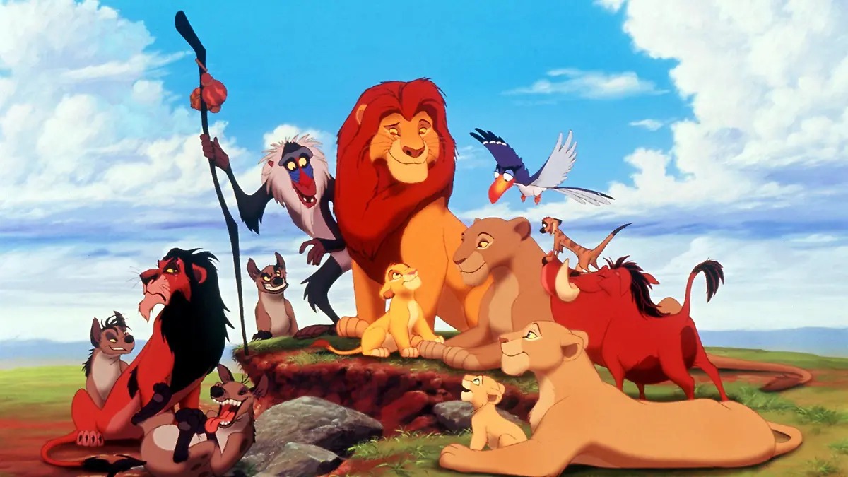 Simba als König der Tiere. Am 17.11.1994 kam der Walt Disney-Zeichentrickfilm "Der König der Löwen" in die deutschen Kinos. Der Streifen, der in den USA in den ersten neuen Wochen bereits über 240 Millionen Dollar einspielte, erzählt die allegorische Geschichte des jungen Löwen Simba, der einmal den Thron seines Vaters besteigen soll. Simba lernt von seinem Vater den "Zyklus des Lebens" kennen, das empfindliche Gleichgewicht der Natur, das alle Tiere miteinander verbindet. Auf seinem Weg zum Herrscher muß Simba eine Reihe von Abenteuern bestehen.