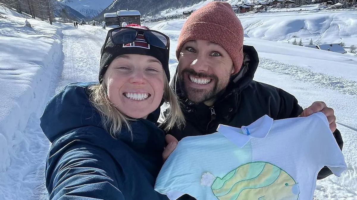 Eva Puskarcikova und Thomas Bormolini strahlen um die Wette.