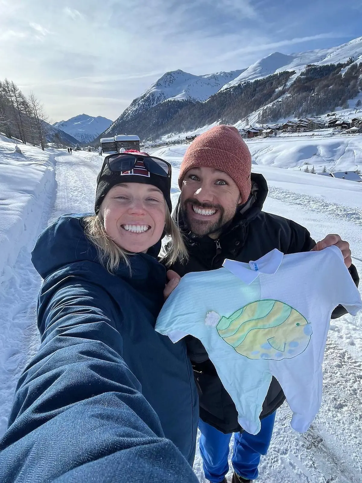 Eva Puskarcikova und Thomas Bormolini strahlen um die Wette.