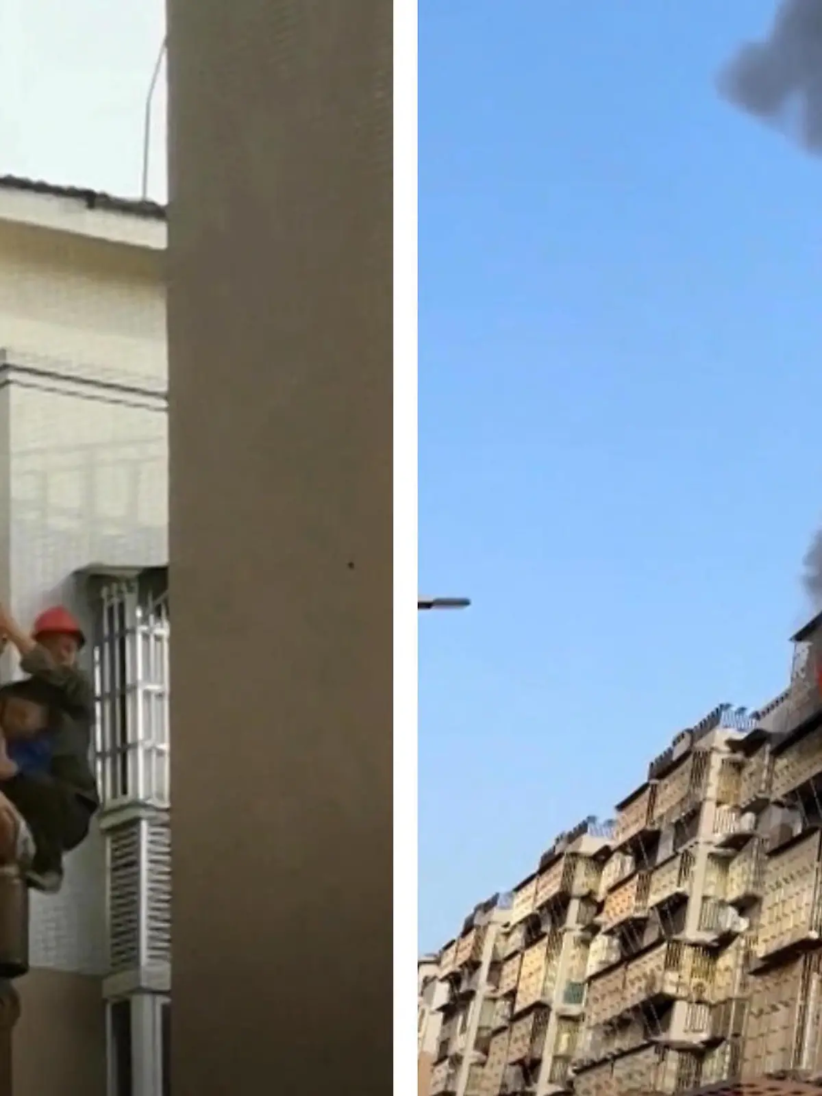 Diese Rettung war kurz vor knapp!

Dicker Rauch zieht aus den Fenstern des mehrstöckigen Hauses in der Provinz Sichuan in China. Und mittendrin: Ein zehnjähriger Junge. Er klammert sich verzweifelt an die Gitterstäbe eines Fensters – versucht den Flammen und dem Rauch zu entkommen. Die Feuerwehr ist noch nicht zu hören, da bekommt er unerwartete Hilfe. Die besondere Rettungsaktion seht ihr im Video.