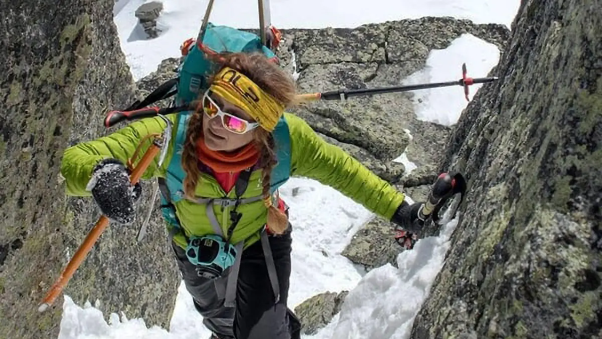 Photo shows Monica Reginato, undated. She died falling down a cliff at Sorapiss in Italy. (Newsflash)
