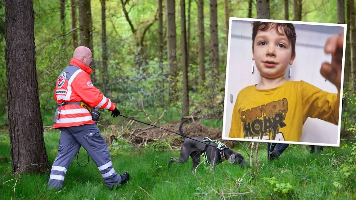 Hunde haben bei der Suche nach Arian eine Fährte aufgenommen