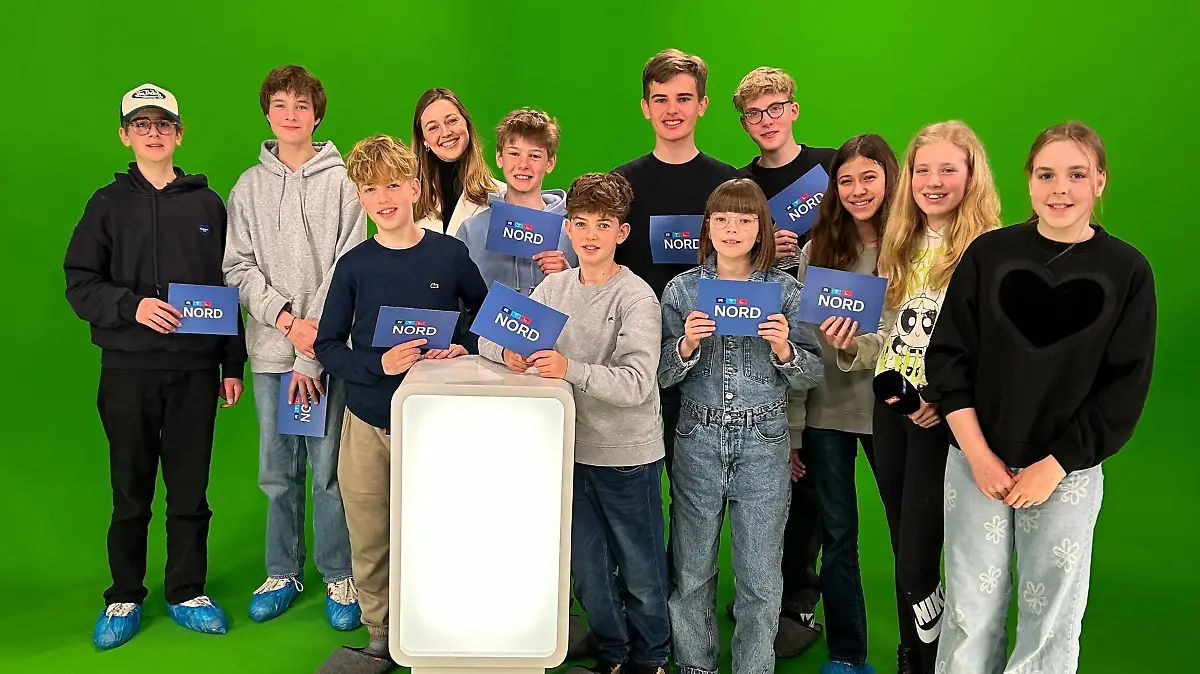 In Hamburg durften sich die Kinder im Studio als Nachwuchs-Moderatoren ausprobieren.