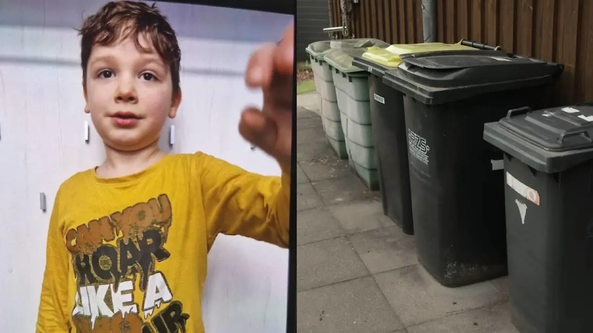 Arian und Mülltonnen