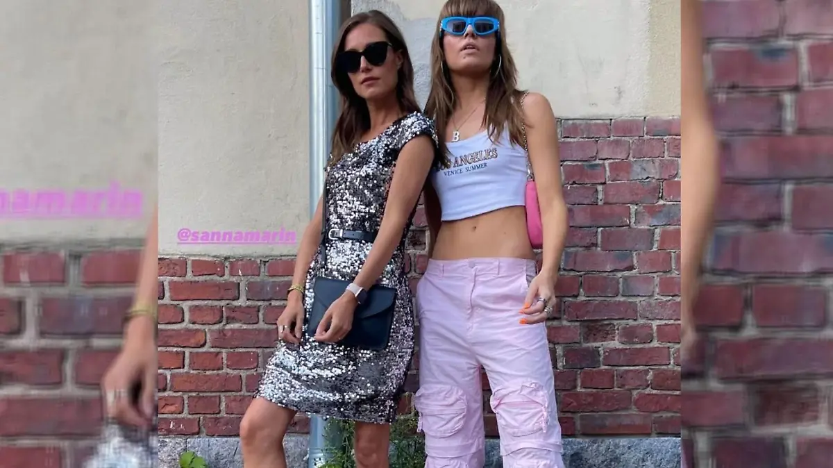 Sanna Marin (l.) sorgte mit ihren Outfits schon mehrfach für Schlagzeilen.