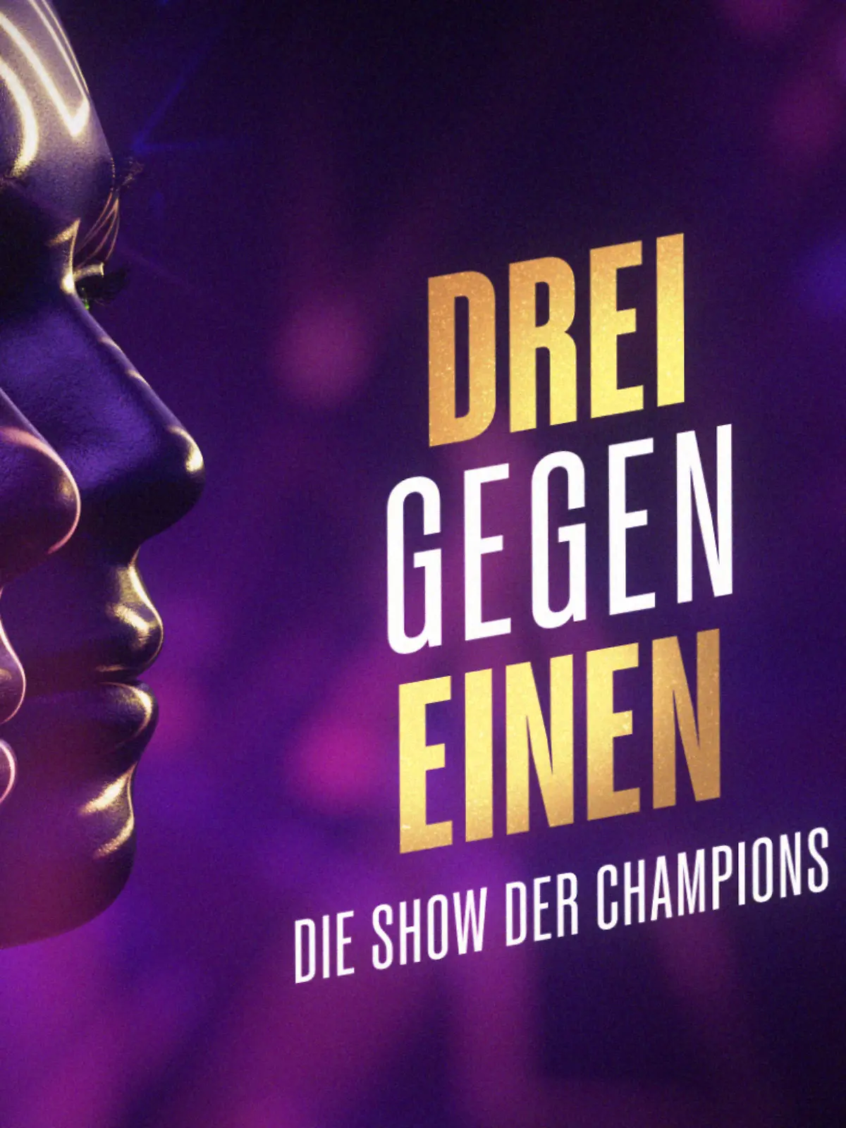 Das Logo der RTL-Show „Drei gegen Einen”